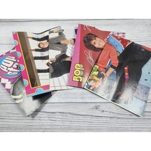 Justin Bieber Big Time Rush Lot of 5 Double sided center fold posters Bop Pop